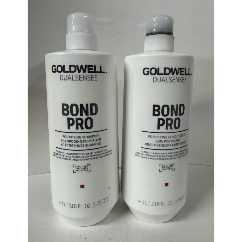 Goldwell Dualsenses Bond Pro Fortifying Shampoo & Conditioner 33.8oz New